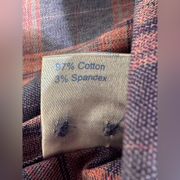 Twillory Untuckable Mens Lot Of 2 Size Medium Tailored Fit Button Shirt Plaid - Picture 9 of 13